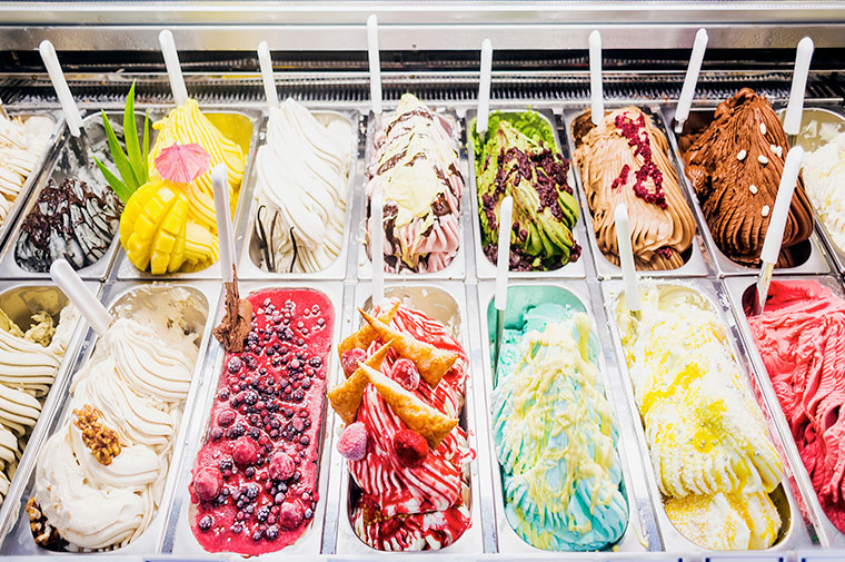 ice cream parlour flavours