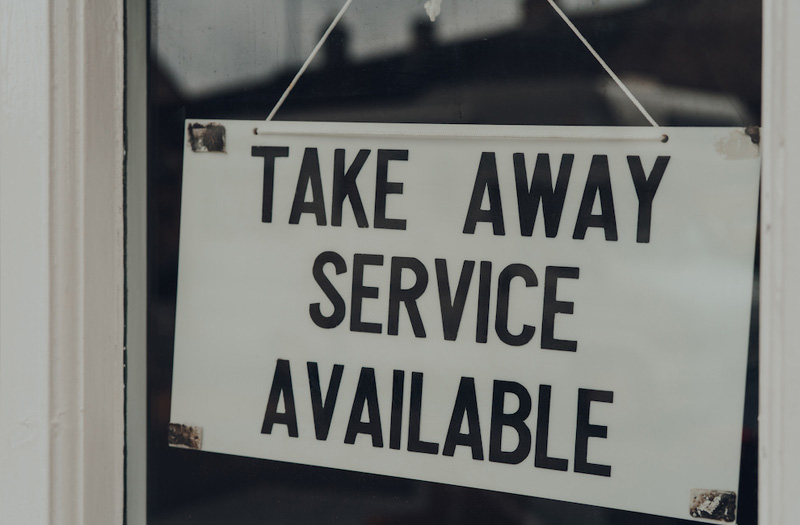 Take away food service