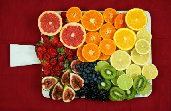 rainbow fruit platter