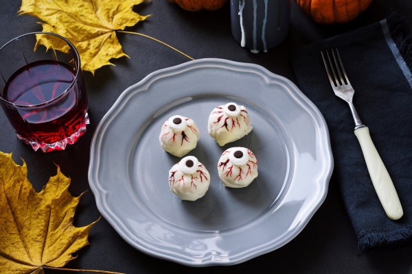 White Chocolate Eyeball Truffles