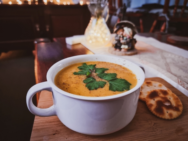 Roasted Chestnut and Parsnip Soup