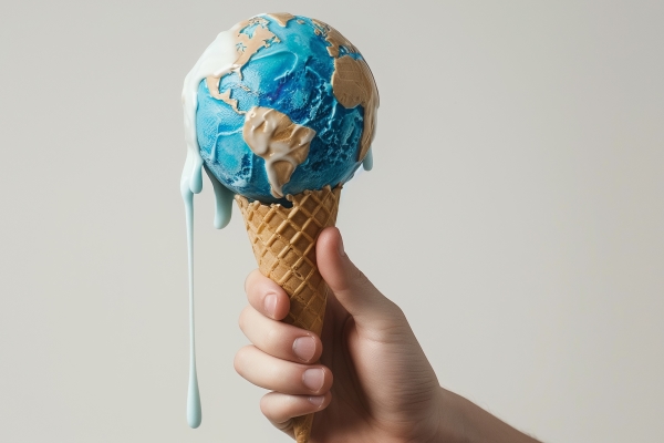 globe on an ice cream cone Must-Visit Ice Cream Destinations Worldwide
