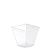Square Plastic Dessert Cups and lids 150ml (Semifreddo pots)