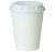 16oz White Single Wall Coffee Cup & Slipper Lids
