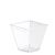 Square Plastic Dessert Cups 210ml and lids (Semifreddo pots)