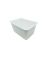 2 Litre White Ribbed Rectangular Food Containers and lids