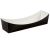 9" Black Baguette Cardboard Food Tray