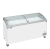 Sliding Curved Glass Lid Chest Freezer - NIC501SCEB