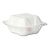 Disposable 6&quot; White Bagasse Burger Boxes 