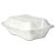Disposable 9&quot; White Bagasse Meal Container 