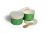 TAS-ty GREEN 100 ml (1 Scoop) Wooden Spoon In Lid Wax Paper Ice Cream Tubs 