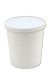 16 oz White Heavy Duty Food Containers with Vented Lids