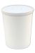 32 oz White Heavy Duty Food Containers with Vented Lids