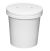 Disposable Paper Food Takeaway Containers & Lids White 1000ml