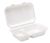 9" Bagasse 2 Compartment Food Container