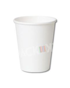12oz White Single Wall Coffee Cup