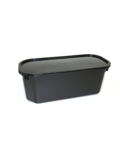 5 Litre BLACK Napoli Ice Cream Containers