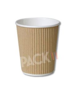 8 oz Kraft Ripple Coffee Cups