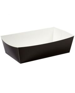 5" Black Cardboard Food Trays