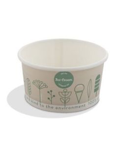 Compostable Tas-ty Ice Cream Tubs 2 Scoop ( Generic Design may vary )