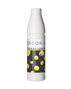 Decoria Ice Cream variegato Ripple in a bottle - Cookies & Lemon 0.9 KG