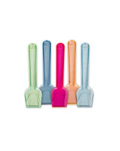 10 x 1KG Bags x 9.5cm Fluorescent Plastic Spade Ice Cream Spoons