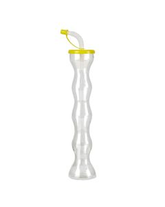 Yellow Slush Yard Cups with Lid & Straw x100