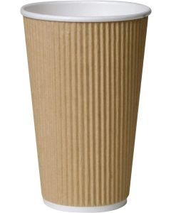 16 oz Kraft Ripple Cups for hot drinks