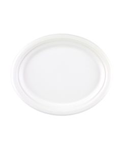 10" x 7" Bagasse Oval Plate