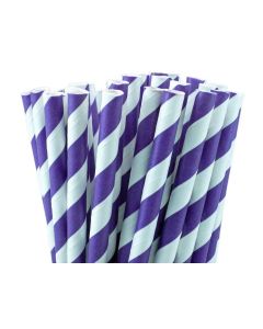 Purple Paper Straws
