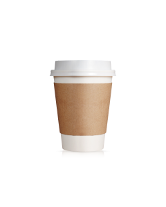 50x 16oz Sleeve Cups & White Lids 