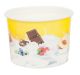 280ml TAS-TY 3 scoop Wax paper Ice cream Tub ( Generic Designs may vary )
