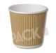 4 oz Kraft Espresso Ripple Cups