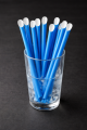 Tas-ty paper milkshake straws (3000 in a box) Blue coloured straws