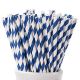 Blue Paper Straws