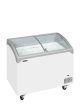 Sliding Curved Glass Lid Chest Freezer - NIC301SCEB