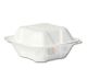 Disposable 6&quot; White Bagasse Burger Boxes 