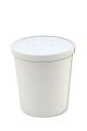 12 oz White Heavy Duty Food Containers with Vented Lids
