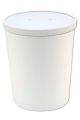 32 oz White Heavy Duty Food Containers with Vented Lids