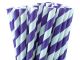 Purple Paper Straws