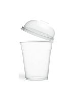 Clear PET Smoothie cup and lid