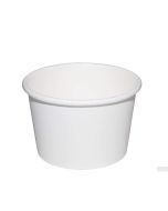 Plain White 160ml Wax Paper Ice Cream Tub