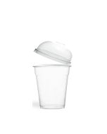 7 oz Clear PET Smoothie Cup & Domed Lids