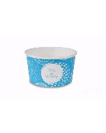 Huhtamaki 2 Scoop Wax Paper Ice Cream Tubs (Generic Designs may vary )
