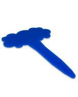 Plain Blue Cloud Shaped Flavour Sign