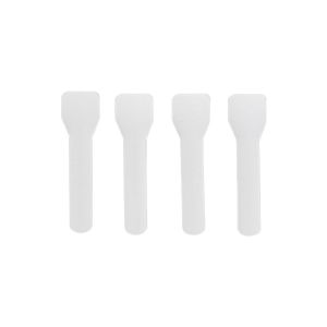 WHITE COMPOSTABLE PAPER ICE CREAM SPOONS 9.5 CM 