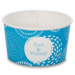 Huhtamaki ice cream tubs blue 1 scoop